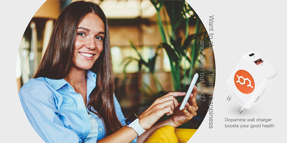 Dopamine wall charger boosts your good health